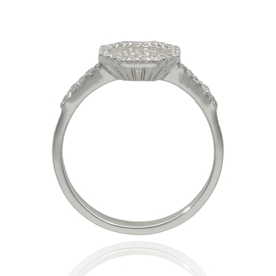 Fehér arany gyűrű 52-es méret (B11831_4I)